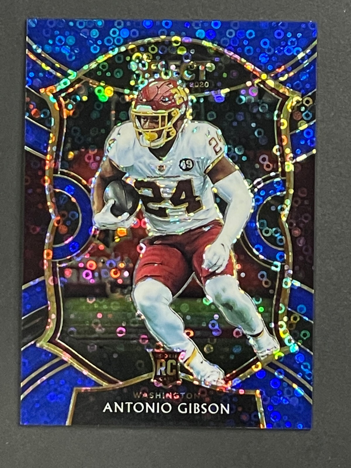 2020 Panini Select Football Antonio Gibson Blue Disco Concourse Level 23/25