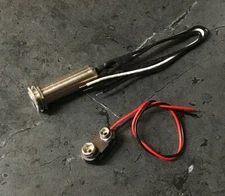 Switchcraft 152B Stereo Long Threaded Jack with Battery Clip for EMG NEW!