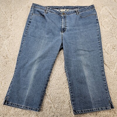 Classic Elements Jean Shorts Womens Size 20W High-Rise 43x21 Blue Jorts