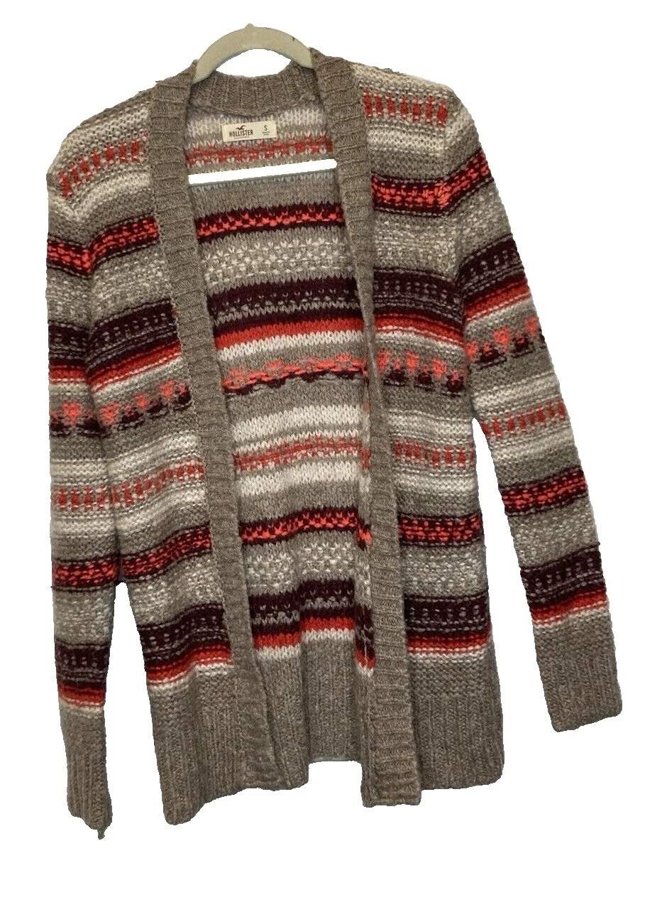 Suéteres para mujer a rayas Hollister Cardigan