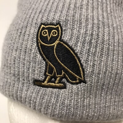 OVO Octobers Very Own Drake Merino Wool Owl Beanie Winter Hat