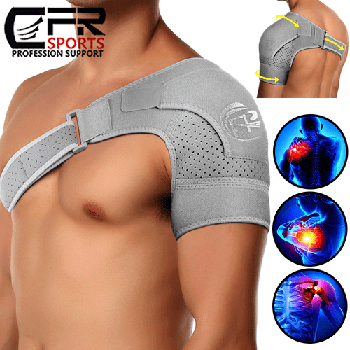 Shoulder Brace Support Compression Sleeve Torn Rotator Cuff AC Joint Pain Relief - Picture 17 of 21