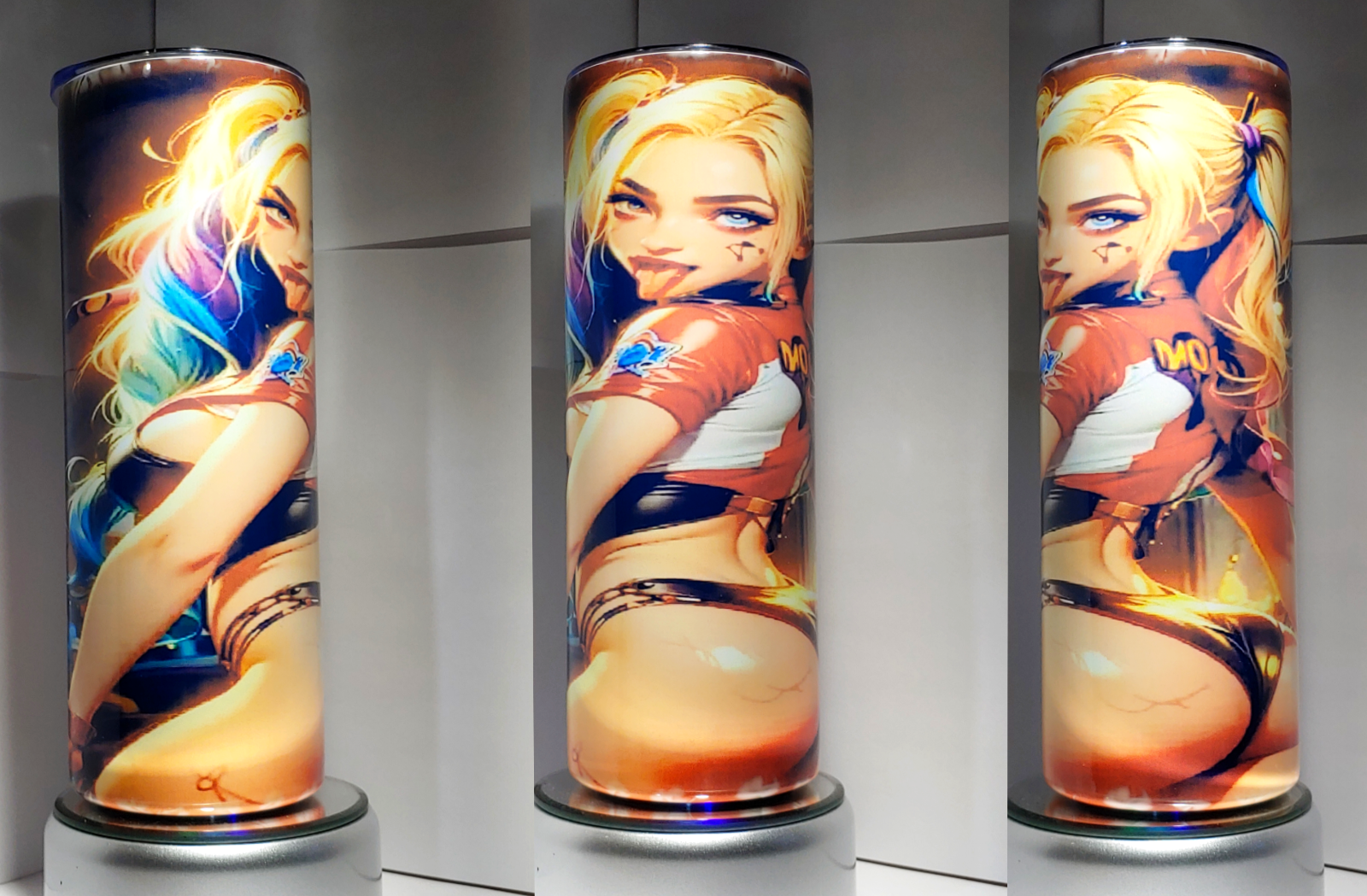 anime girl tumbler  Stainless-Steel 20oz with SS straw and cleaner