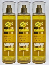 3 Bath  Body Works ICED LEMON POUND CAKE Fine Fragrance Mist Body Spray 8 oz