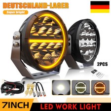 2X LED Fernscheinwerfer Zusatzscheinwerfer Ta...