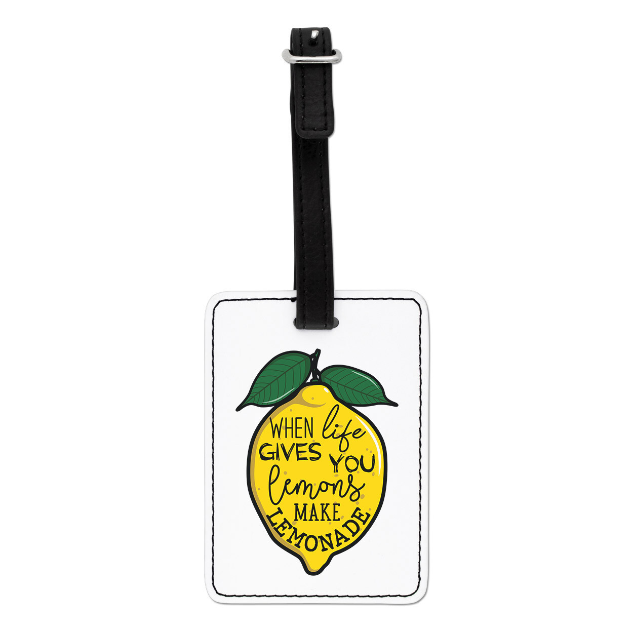 When Life Gives You Lemons Make Lemonade Visual Luggage Tag Suitcase Bag