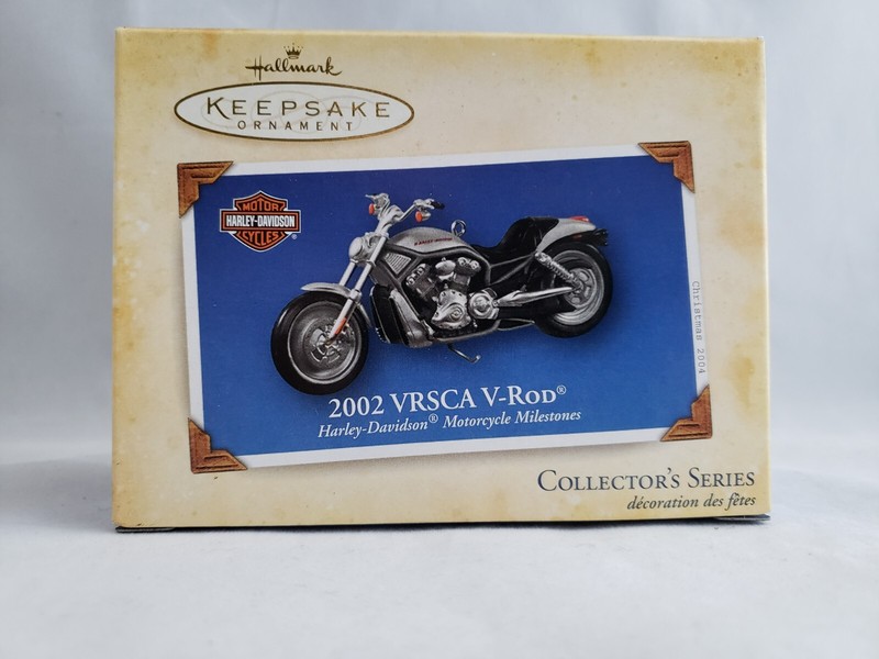 Hallmark Christmas Ornament Harley-Davidson 2002 VRSCA V-Rod 2004 QX8184