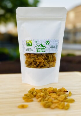 Premium GOLDEN RAISINS ( KISHMISH ). Rich in Iron & Vitamin B