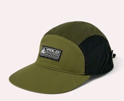 Polo Ralph Lauren Mesh-Paneled Dobby Cap Olive Green NWT