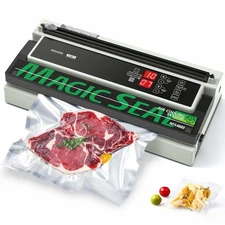 MAGIC SEAL 16'' Commercial Vacuum Sealer Machine, Meat Sealer Vacuum Packing ...
