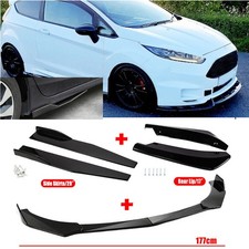 Front Bumper Lip Splitter +Side Skirts+Rear Lip For Ford Fiesta ST SE 2000-2019
