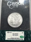 1883-CC GSA Treasure Morgan Silver Dollar CAC Grading (CACG) MS 64