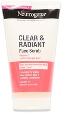 3 × NEUTROGENA Clear & Radiant Face Scrub Daily Exfoliator with Vitamin C 150ml