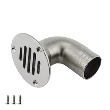 NRC/XRC Stainless Steel Marine Deck Drain 1 1/2" 38mm 1 1/4" 32mm 90° Boat Fl...