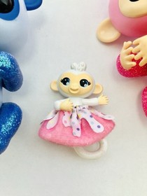 WowWee Fingerlings Figures Lot(3) Monkey Panda Work Read Glitter