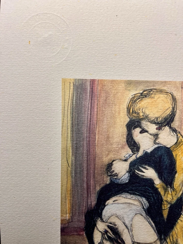 Hochwertiger Erotic Artprint „Lesbian Love“ von Anonym 1922 Lick Fanny Wank LGBT - Bild 2 von 2