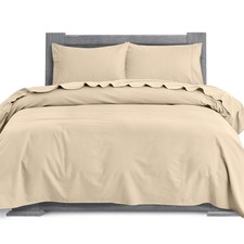 Elegant Comfort 4PC 100 Turkish Cotton Flannel Sheet Set - Premium Quality