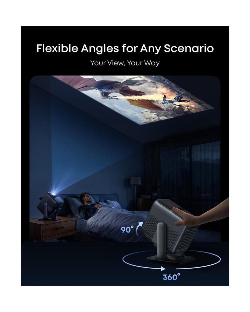 NEBULA Supporto Da Scrivania Per Proiettore - Regolazione 360° E Altezza, Compatibile Con Capsule, Solar, Cosmos, Mars, Astro