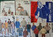 You Choose Mens Sewing Patterns - UNCUT - Vogue McCall's Butterick Simplicity