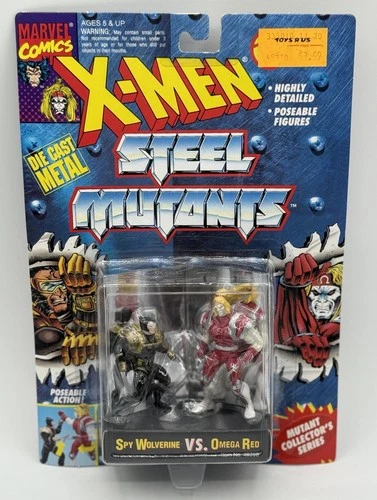 Vintage ToyBiz Marvel Comics X-Men Steel Mutants 1994 Spy Wolverine vs Omega Red