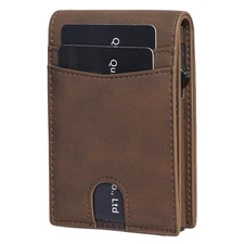 RFID Slim Wallet for Men - Pop Up Card Case with Quick Eject Button, Versatil...