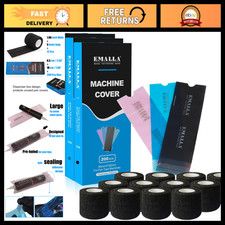 600Pcs Disposable Tattoo Machine Covers 12Pcs Grip Tape Wraps - Hygiene Suppli