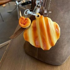 Croissant Earphone Case For Apple Airpods 4 1 2 3 Pro Cute Silicone Soft Cover