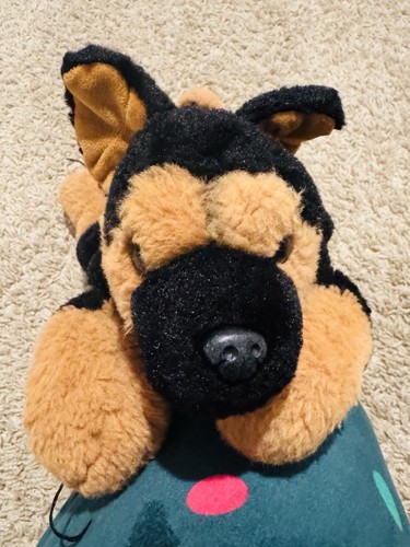 FAO SCHWARZ Adopt A Pet GERMAN SHEPHERD Puppy Dog 14" Laying Floppy Plush - Picture 2 of 11