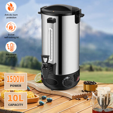 10 L Commercial Catering Kitchen Hot Water Boiler Tea Urn 1500W Boiler Geepas