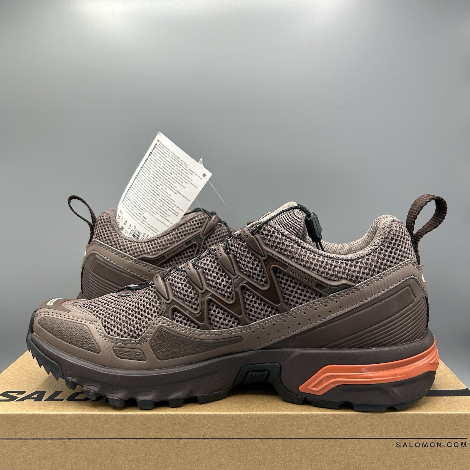 Scarpe da ginnastica Salomon ACS OG marroni trail running passeggio UK 8 5 EU 42 5 nuove