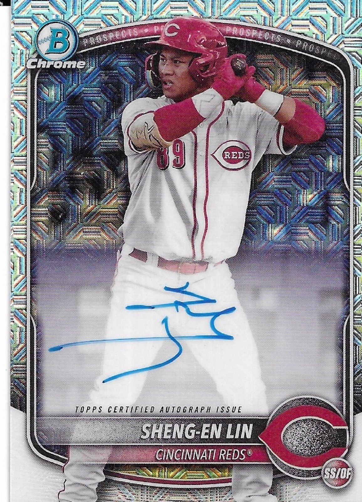 Sheng-En Lin 2025 Bowman Chrome Mega Refractor Auto #BMA-SL