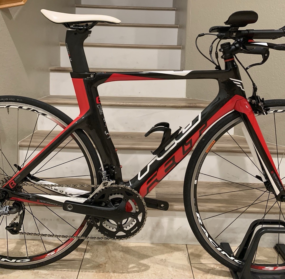 Felt B14 Triathlon/TT Carbon Bike 51cm Sram Force Derailleur FSA