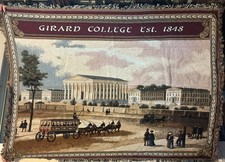 Girard College Throw / Afghan Ty Mawr Classics 100% Cotton Made in USA