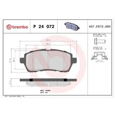 Satz Bremsbeläge Bremsklötze vorne für Mazda 2 DE | 24478622