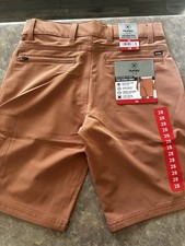 Hurley Trex Hybrid Shorts Zipper Pocket 4way Stretch Size 28 Mens Apricot New