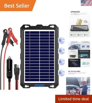 High-Performance 7.5W Solar Battery Charger - Safe, Portable, and Efficient
