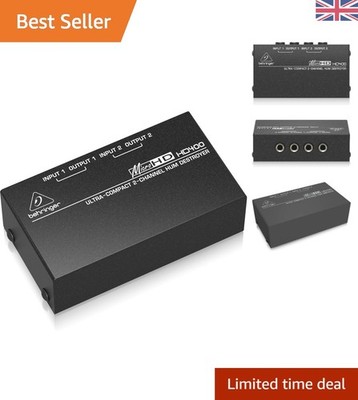 Cinch & TRS kompatibler HD400 Brummentferner - ultrakompakte 2-Kanal Lösung