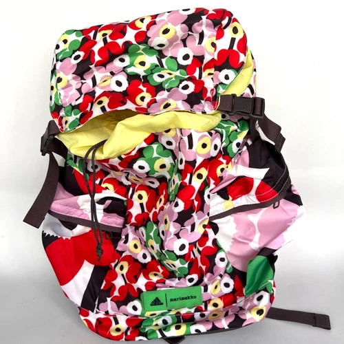Adidas x Marimekko HA5662 Floral Backpack Multicolor Lightweight School Travel