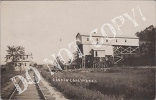 RPPC-Mason WV-Linden Coal Mines-Coalworks-RR Tracks-West Virginina-Real Photo-RP