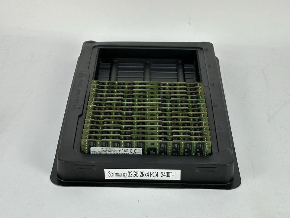 Memória RAM M386A4K40BB0-CRC4Q Samsung 1x 32GB 2Rx4 PC4-2400T-L ECC LRDIMM DDR4 - Imagem 2 de 4