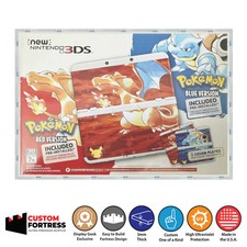 Estuche Rígido Acrílico Personalizado para Consola NINTENDO 3DS POKEMON 20TH ROJO Y AZUL