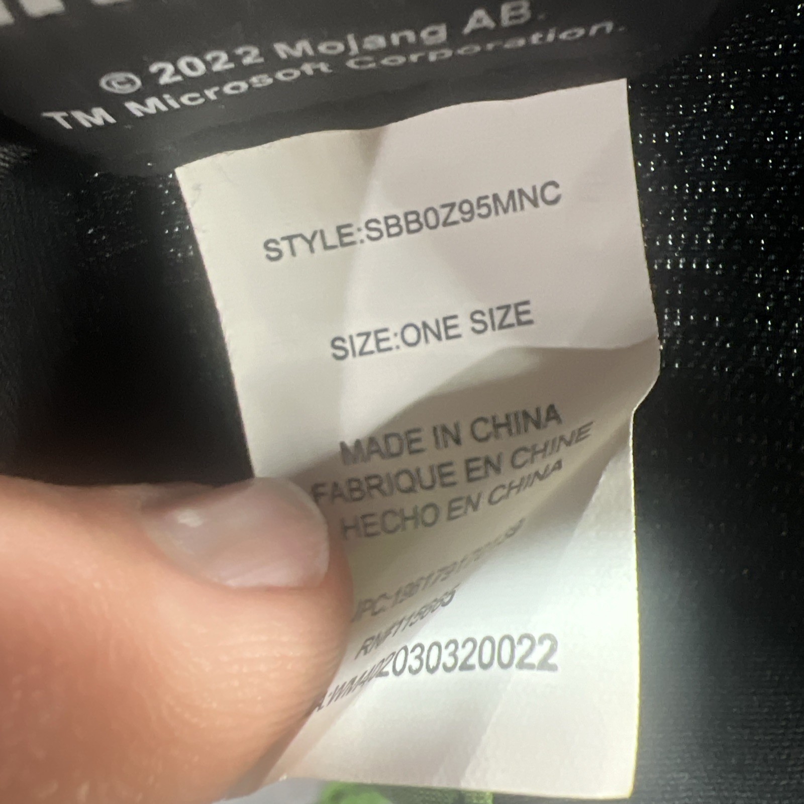 Minecraft Creeper Flat bill snapback Hat checkere… - image 7