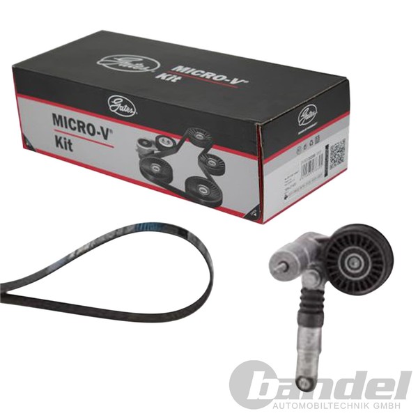 Gates Micro-V Kit KEILRIPPENRIEMEN-SATZ Passend FüR Audi A4 A6 Skoda Superb VW-image