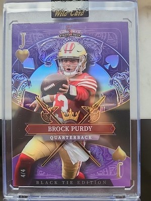 W.C. Black Tie Edition Brock Purdy, Purple Jack, BOOK END 4/4!!!!! SDPH-BPN