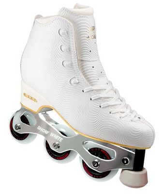 New Snow White / Edea Wave Ivory Inline Figure Skates Adult size 265 C