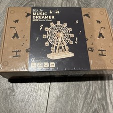 Rolife Ferris Wheel Music Box DIY 3D Wooden Puzzle Model Kit NEW
