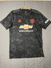 2015/16 Adidas Manchester United Soccer Jersey Black & Red Mens Football Shirt