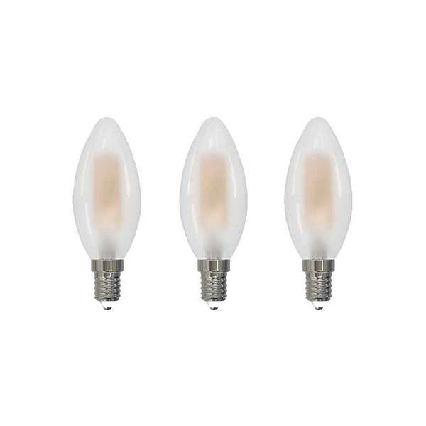 3 X MüLler-Licht Led Filament Kerzen 4,5W = 40Watt E14 Matt 470Lm Warmweiß 2700K-image