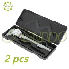 2 × Premium Precision Dial Caliper 6Inch/0.001Inch Stainless Steel Shockproof