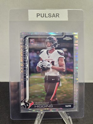 2025 Topps Chrome Football Pulsar Refractor Jayden Higgins #343 RC